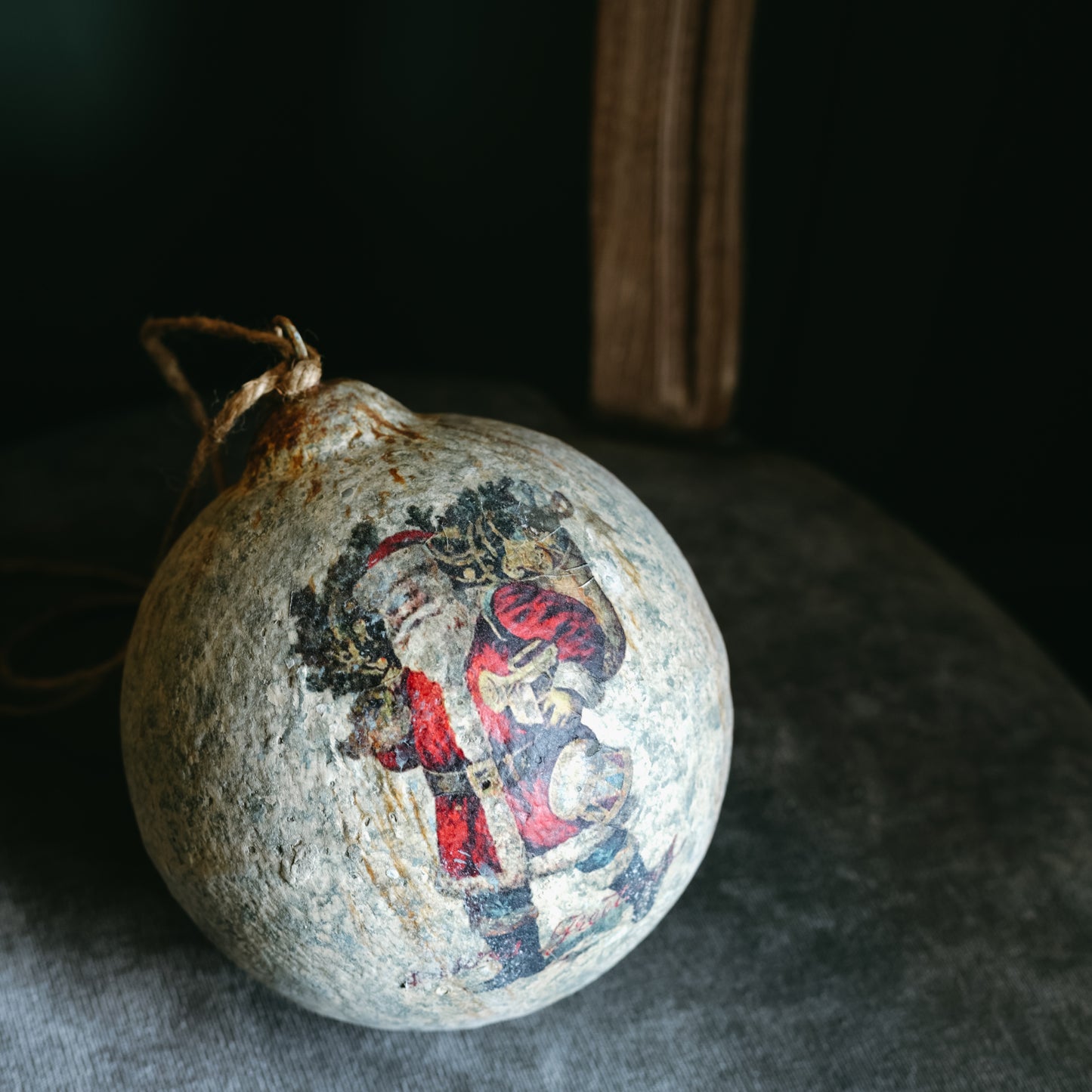 6" Vintage-Inspired Santa Ornament