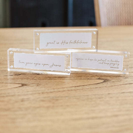 2x6 Acrylic Scripture Frame