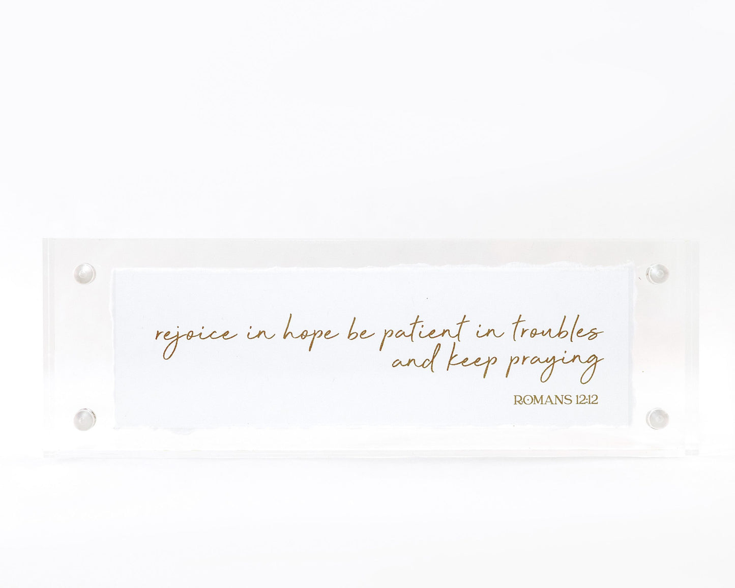 2x6 Acrylic Scripture Frame