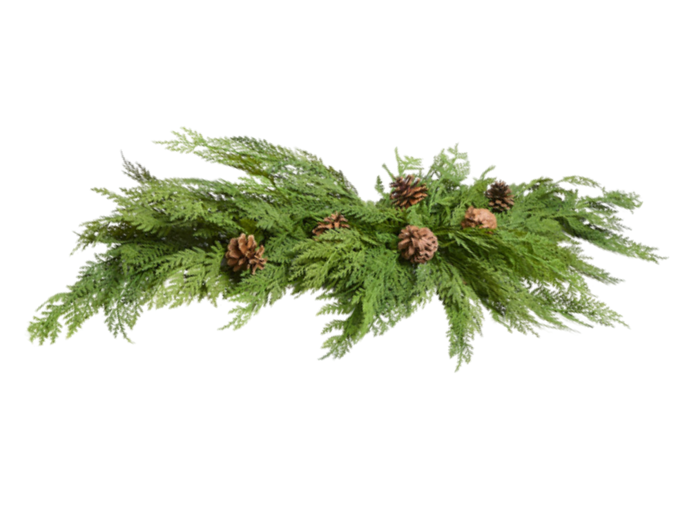 Cedar Centerpiece Swag 52"