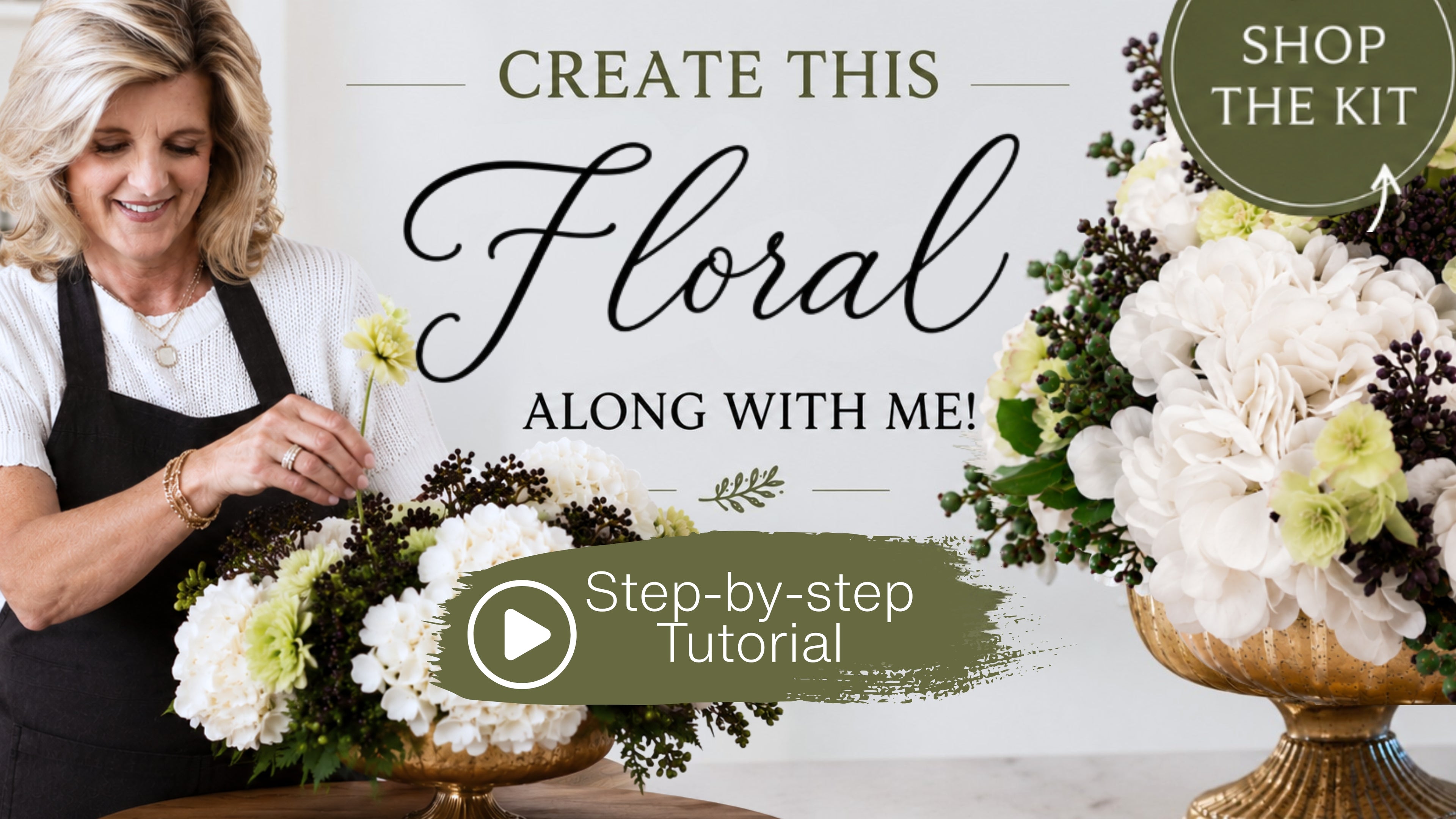 Load video: Watch this step-by-step tutorial to create a floral with Jennifer!